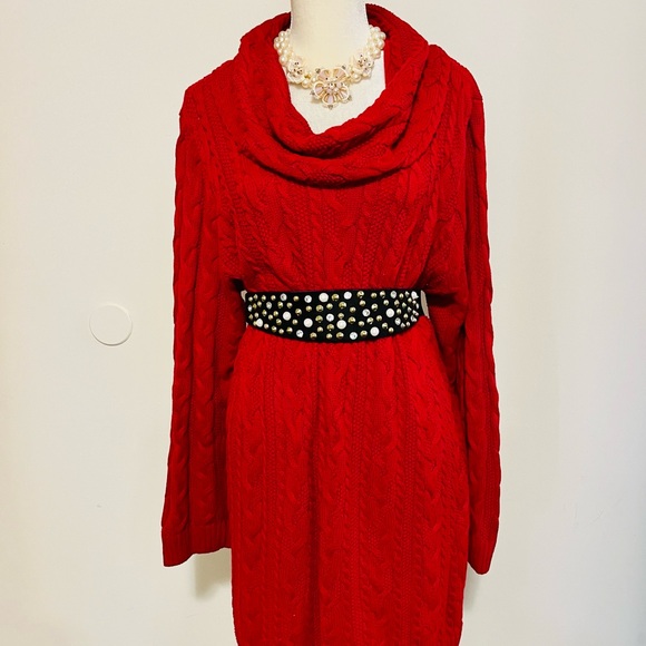 🔥Red Sweater plus size 2x by Jeanne Pierre - Picture 2 of 7